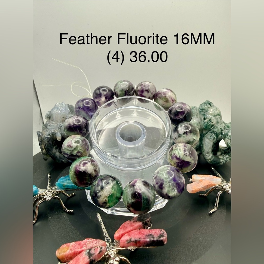 Feather Fluorite 16MM